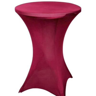 Bordo elastīgs stāvgalda galdauts