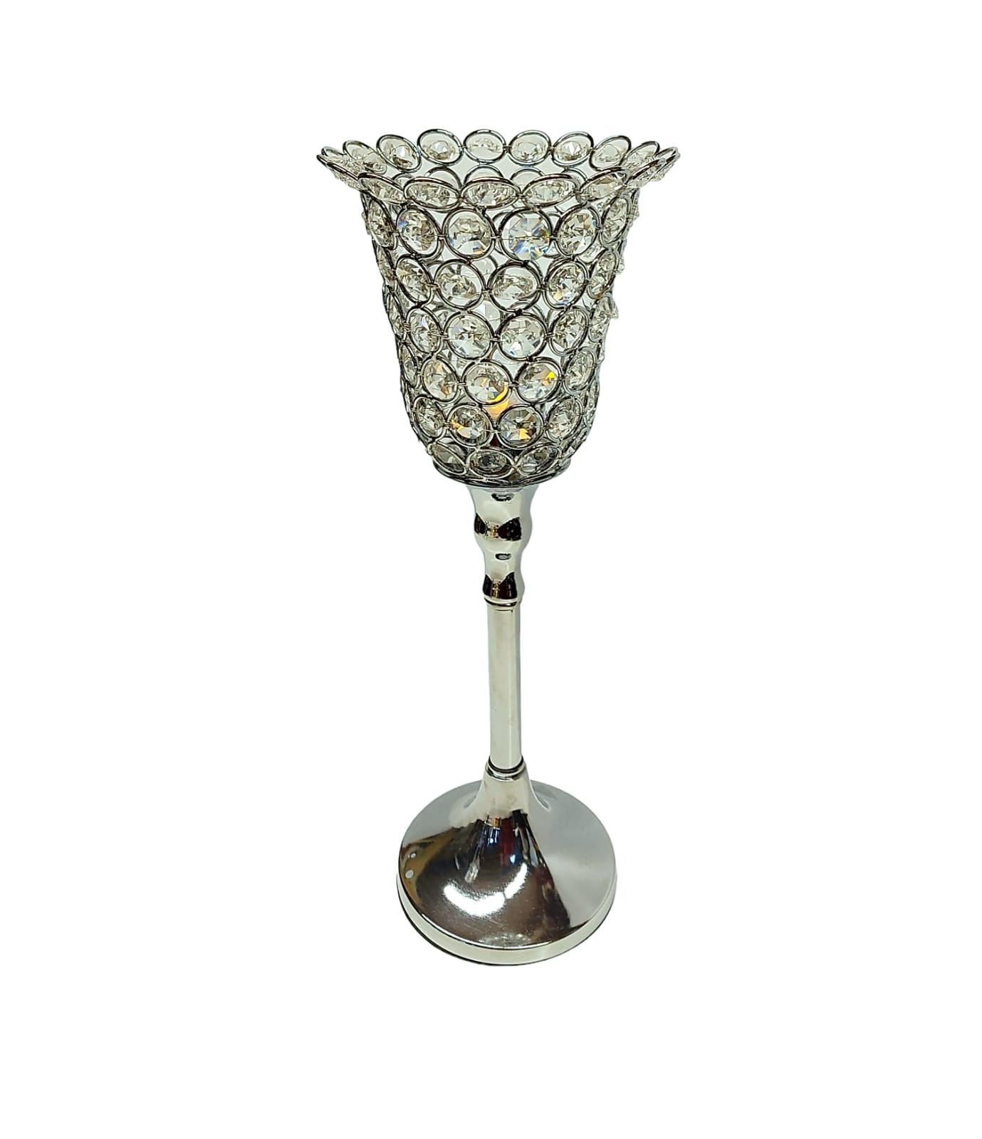 Kristālu svečturis 37cm