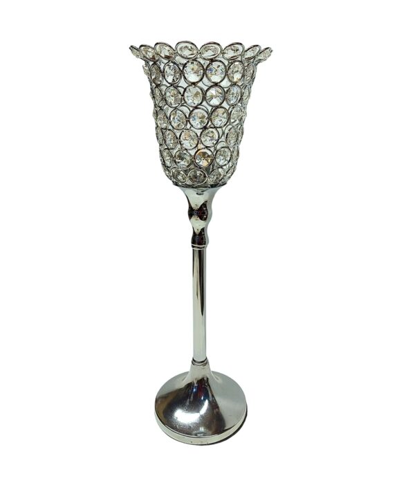 Kristālu svečturis 42cm