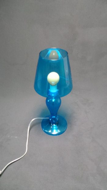 Zila galda lampa