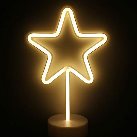 Neona lampa – zvaigzne