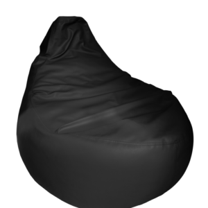 Melns atpūtas pufs