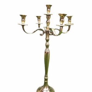 Zelta svečturis h75cm