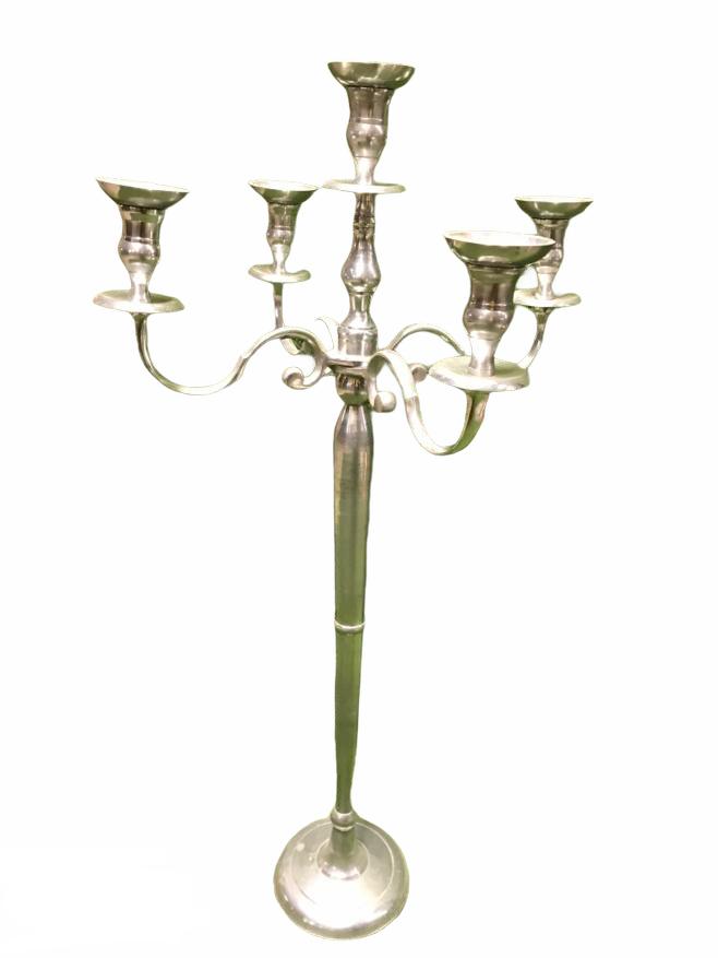 Sudraba svečturis h120cm