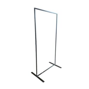 Melns rāmis 2mx1m