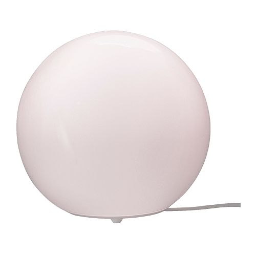Dekoratīva galda lampa baltā krāsā