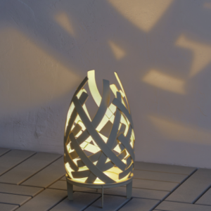 Bēša galda lampa