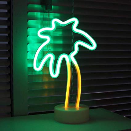 Neona lampa – palma