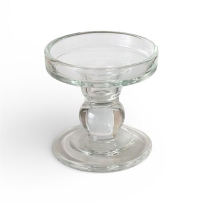 Stikla svečturis H8.5cm