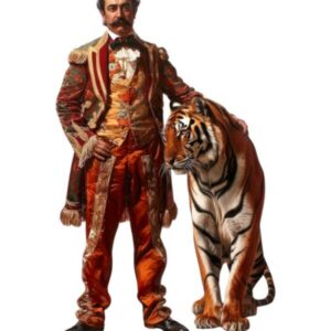 2D figūra Vīrietis ar tīģeri – CIRKS /H180/
