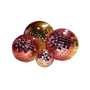 Rozā disko bumba D15cm