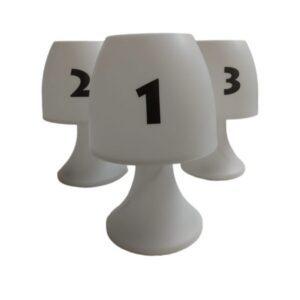 Galda numerācija – lampa