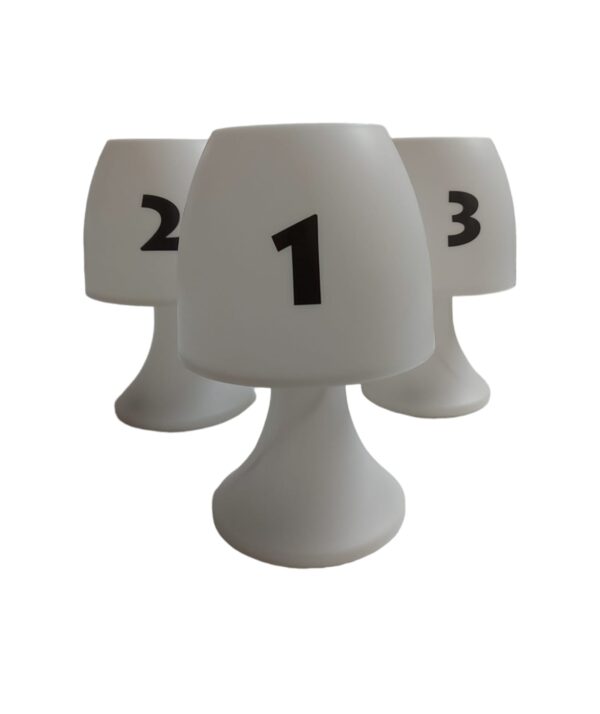 Galda numerācija – lampa