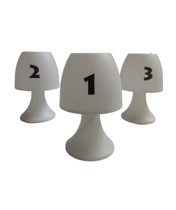 Galda numerācija – lampa