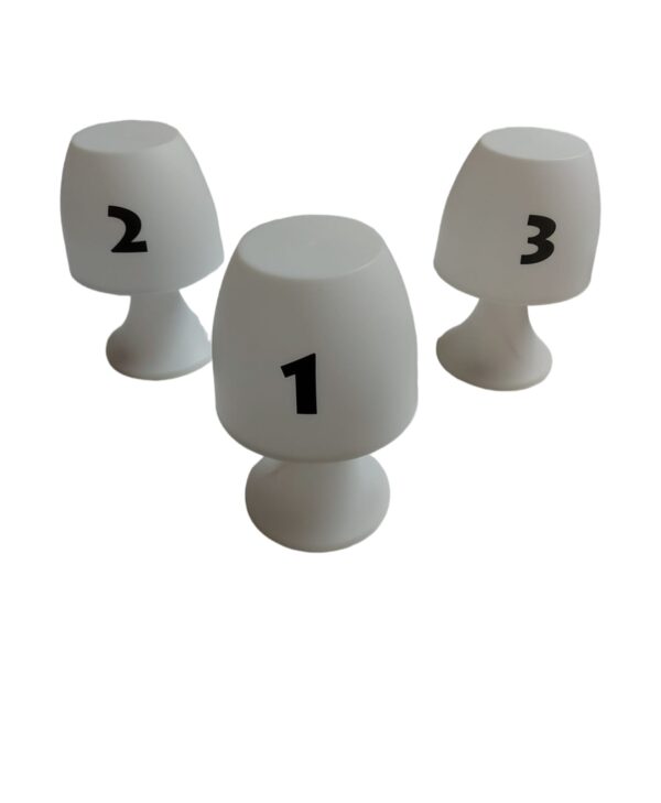 Galda numerācija – lampa