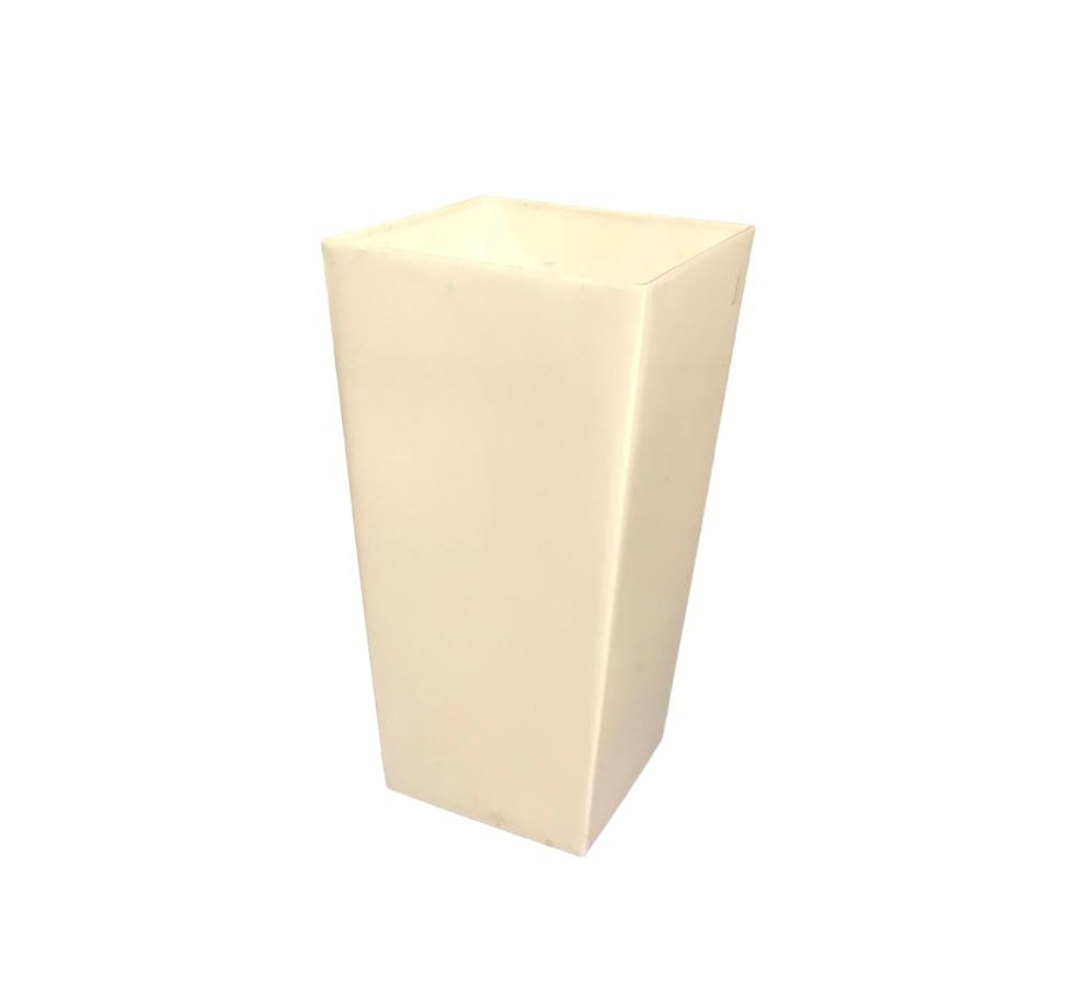 Balts puķu pods h26cm