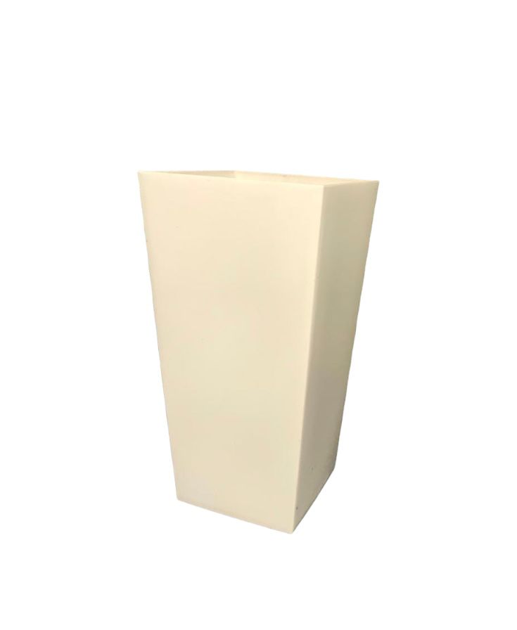 Balts puķu pods h36cm