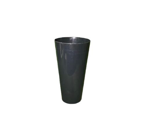 Melns plastmasas puķu pods