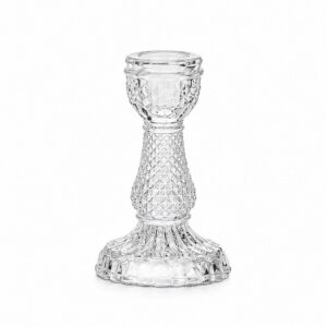 Stikla svečturis H11cm