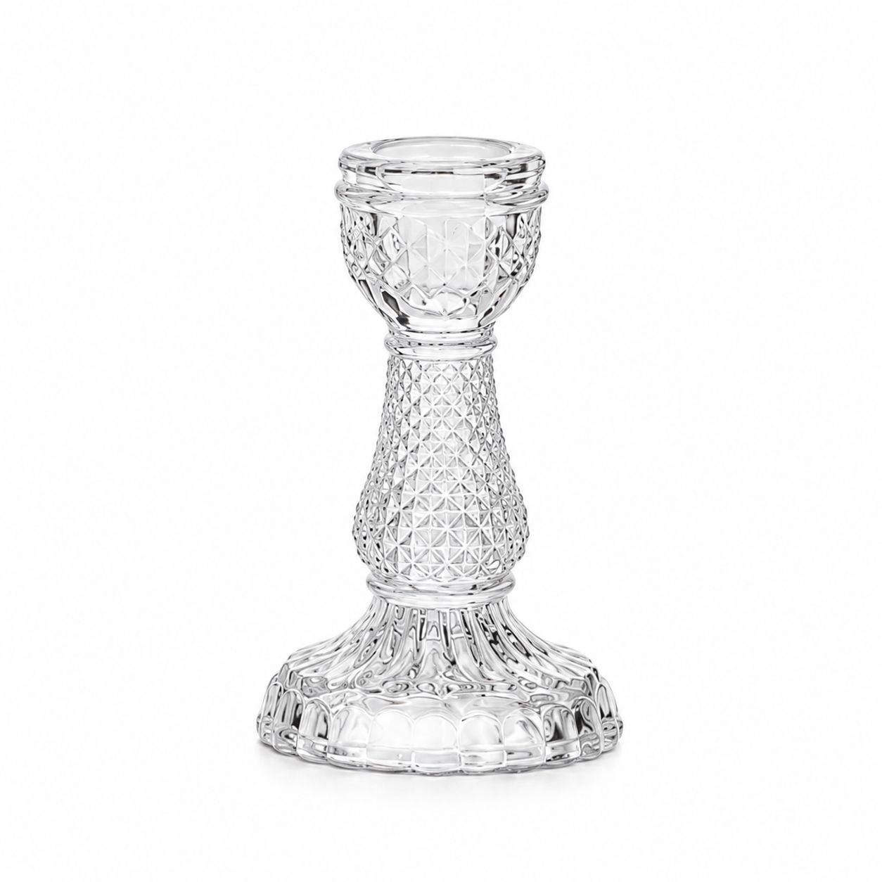 Stikla svečturis H11cm